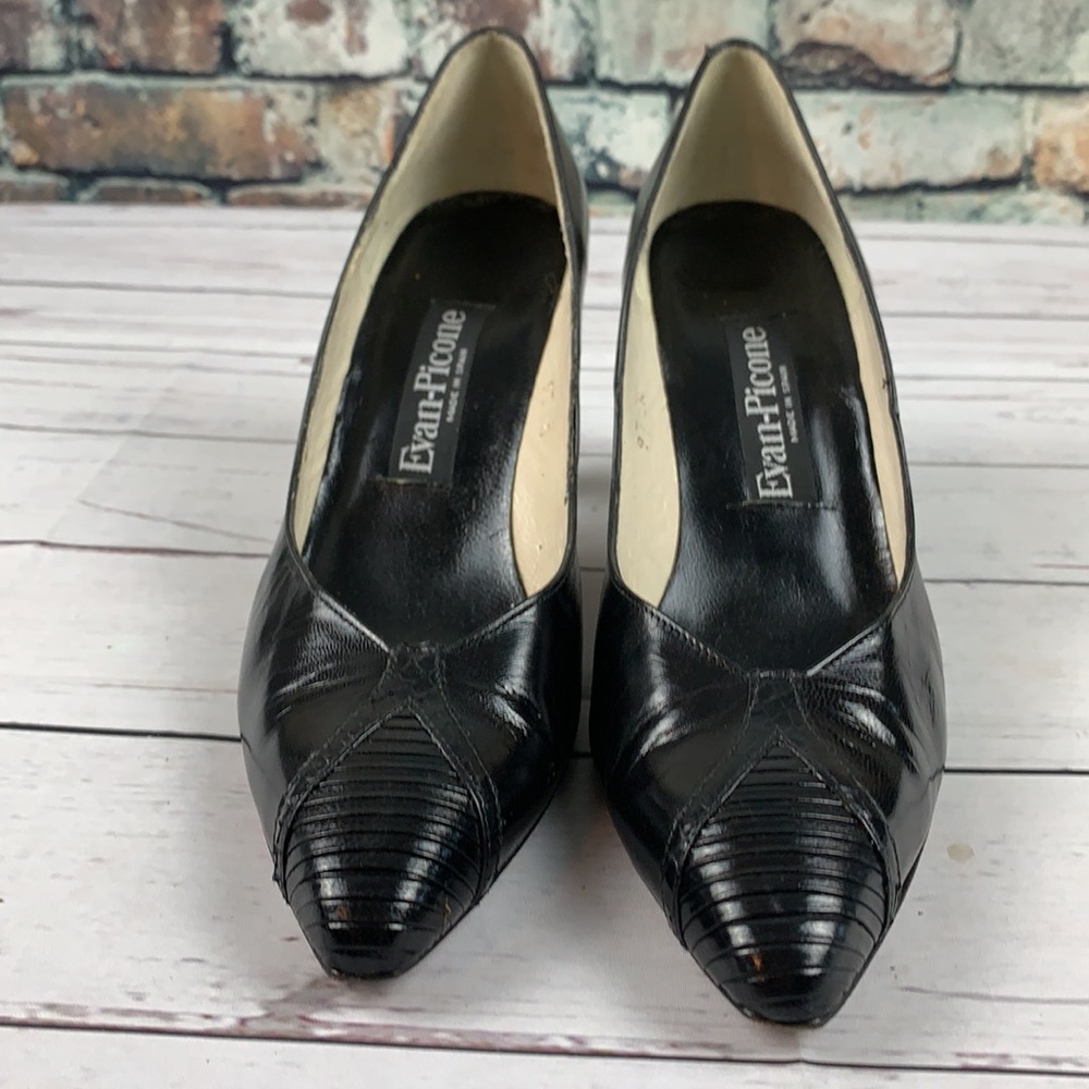 Evan Picone black heels size 9 S - Picture 8 of 10
